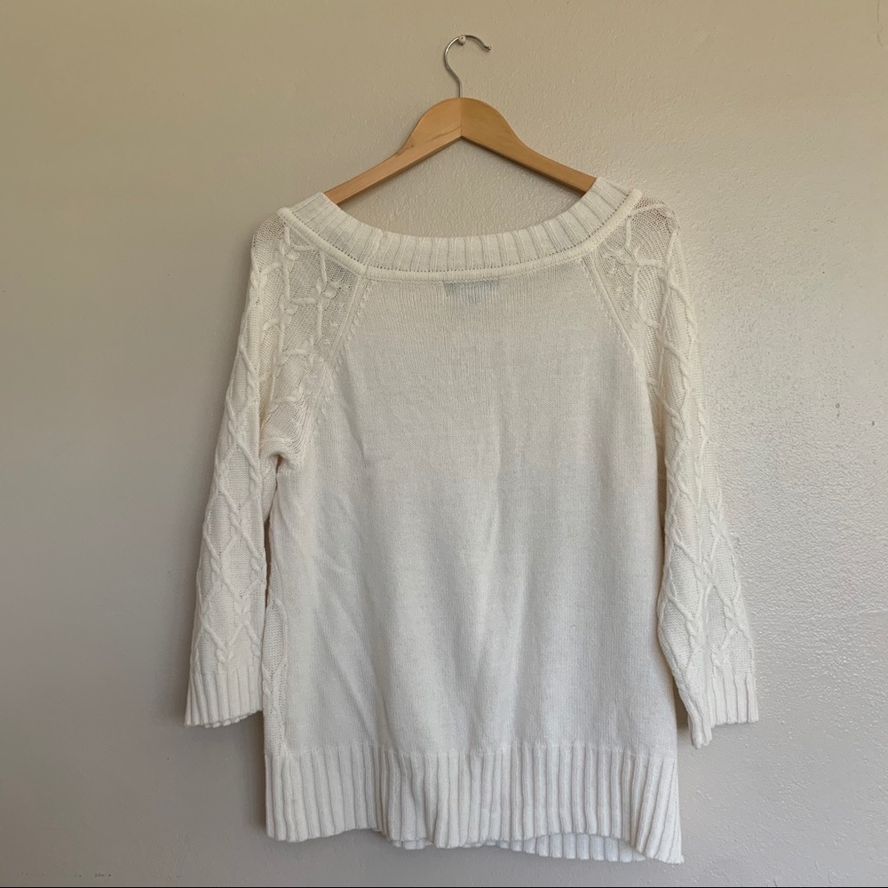 SAGHARBOR Scoop Neck Knit Sweater Large - Picture 5 of 6